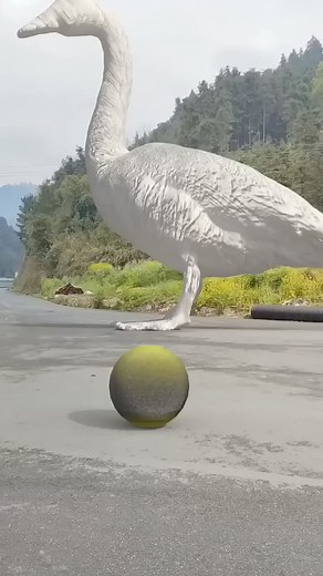 1.8M views · 6.8K reactions | Playing football to unblock the white swan statue 勞 3D Special Effects _ 3D Animation _shorts _vfxhd | Skyworld Animation Studio | Facebook