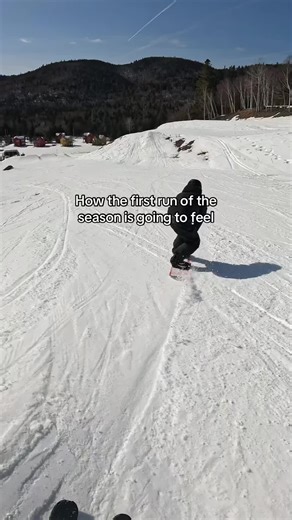 Experiencing the First Snowboard Run of the Season