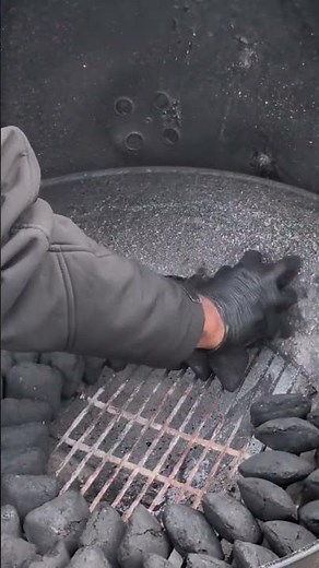 The Snake method plus a Weber kettle, work well for a good 10 hour smoke. #grill #smoker