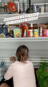 This pantry build had a HUGE impact, but it’s a great project for a beginner! I used in-stock cabinetry from (a mix of uppers and lowers), solid wood shelves from (brackets included), and this stunning butcher block (also from to piece together the pantry of my dreams. Tools needed: Drill/driver Circular saw Nail gun to install kick plate Questions on how to create this pantry for yourself? Ask them below! #diypantry #homeorganization #closetorganization #diyhomeimprovement #buildityourself #diy