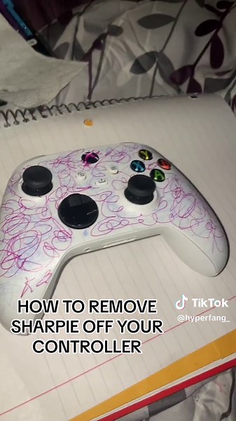 How to get sharpie/permanent marker off your controller #foryou #xybca #fypシ #xybcza #controller #marker