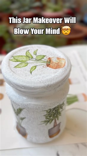 This Jar Makeover Will Blow Your Mind #diy #art #artist #shorts #youtubeshorts #viralvideo