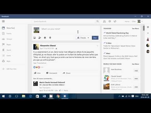 Windows 10 Official Facebook app quick tour and observations