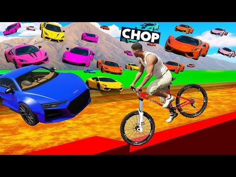 GTA 5 CHOP PULLS A FULL STOP IN CARS VS RUNNERS TO WIN THE MATCH