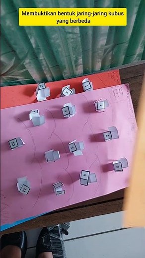 Belajar berbagai bentuk jaring-jaring kubus