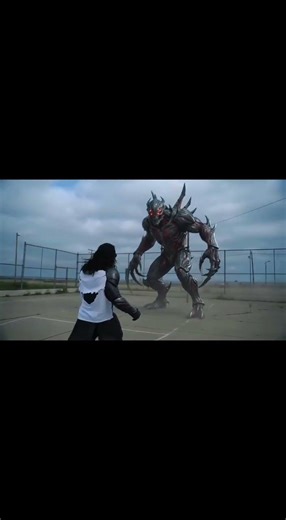 Superhero vs Giant Alien Monster IRL! 🛸💥 #vfx #viralvideo #aivideo