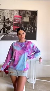 Watch long sleeve tie dye sweatshirt on Amazon Live