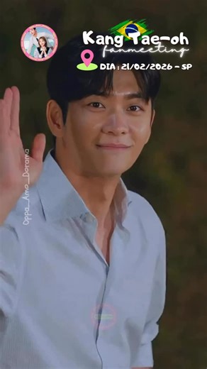@oppa_amo_dorama on Instagram: "🇧🇷🇰🇷 FANMEETING KANG TAE OH no BRASIL Quem mais vai ver ao VIVO esse DOCINHO?🍭 Porque por aqui… já estou ansiona!🙌 - 👉Ainda dá tempo de comprar seu ingresso! INFORMAÇÕES: @sam_entretenimento 📍Local: Vibra São Paulo (SP) 📅 Data: 21/02/2025 INGRESSOS : 🔗 Vendas somente pela KTICKET https://www.kticket.com.br/ - 🇰🇷 KANG TAE OH, ator coreano, de 31 anos, estará no Brasil no dia 21/02/25 realizando o seu FAN MEETING . Ele é talentoso, muito querido, e já no