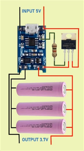 3.7v Li-ion or LiPo cells charger#charger #tech #yt #rjdigitec