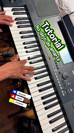 No dejo de amarte - Tutorial de piano fácil
