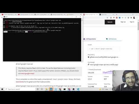 React.js Google Maps API Example to Embed Full Screen Google Maps in Website Using TypeScript