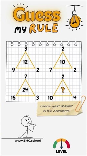 Can you crack the triangle rule? #mathpuzzle #mentalmath