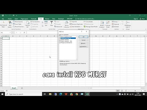 CARA INSTALL RDB MERGE DI MS.EXCEL