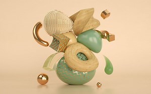 C4D教程！抽象艺术物体（含项目文件下载）