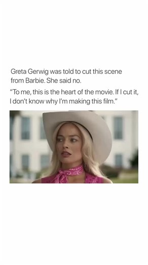 Relationship || Couples on Instagram: "Barbie includes a brief but quietly powerful moment that nearly didn’t make it to the screen. In the scene, Barbie sits on a bench in the real world and shares a small exchange with an elderly woman, ultimately telling her, “You’re beautiful.” According to director Greta Gerwig, she was advised to cut the moment because it didn’t move the plot forward — advice she firmly rejected. Gerwig later explained that the scene represented the emotional core of the f