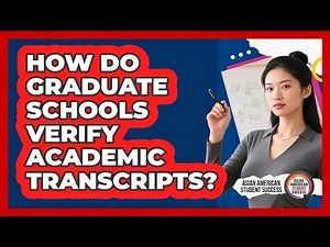 How do graduate schools verify academic transcripts?