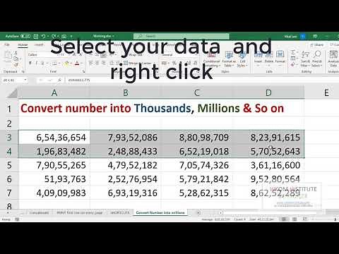 Convert number into thousands and millions