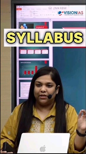 How to Approach the UPSC Syllabus by Smriti Shah ma'am | Vision IAS Faculty #shorts #ias #upsc