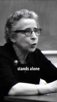 Hannah Arendt: Tyranny Is Built From Lonely People (1967)