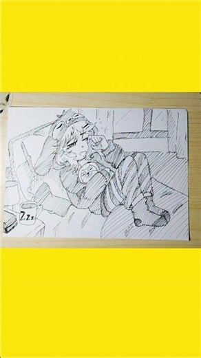 The Cutest Sleepy Anime Girl You'll See Today 😍 #animeeart #anime