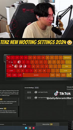 TenZ's Wooting Keyboard Settings for 2024