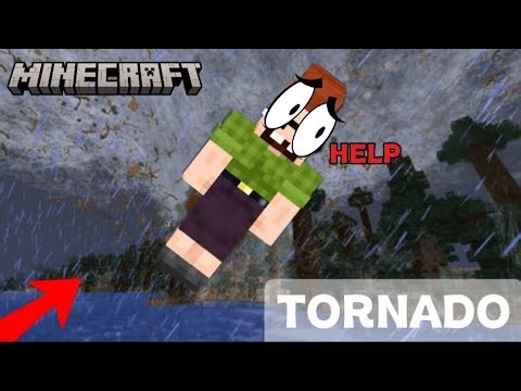 Minecraft Bedrock Tornado MOD Showcase (works on mobile)