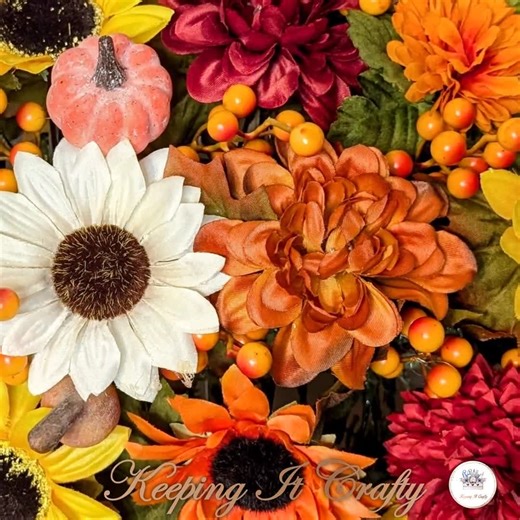 Fall Cemetery Saddle: Sunflower, Dahlia, and Pumpkin Headstone Flowers - Etsy