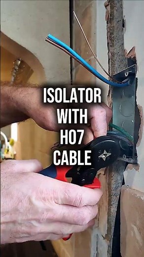 crimping HO7 oven cable #electrician #install #tools