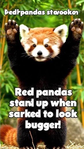 Did You Know Red Pandas Stand Up to Look Bigger? 🤯🐼 | Amazing Animal Facts