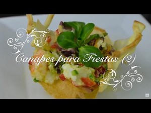 Canapes para fiestas 2 | Tartaleta de Salpicon de Mariscos | Canapes Originales por Chef de mi casa