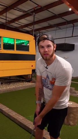 Awesome homemade mini golf hole