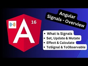 Angular Signals overview with examples | Angular 16 features | Nihira Techiess