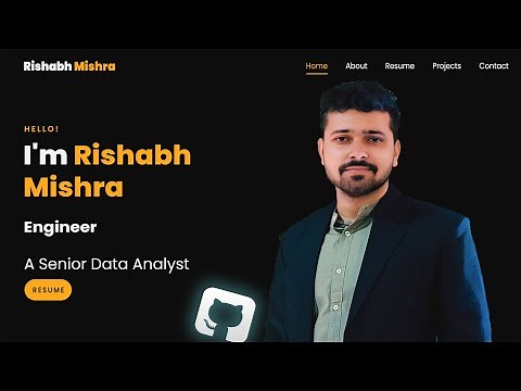 Personal Portfolio Website for Beginners | How to create Personal Website