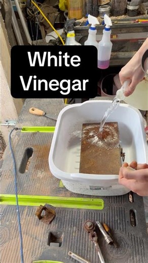 Rust VS Vinegar! #diy #tools #tips #fyp