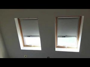 Solar Powered Velux Blinds - Skylight Blackout Window Blinds - Remote Control Motorised