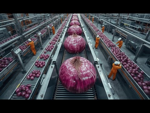 From Raw Onions to Powder 🧅How Onions Are Processed in Mega Factories
