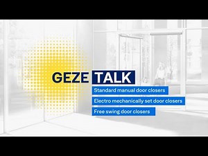 GEZE door closer types | product presentation | Swedish with subtitles