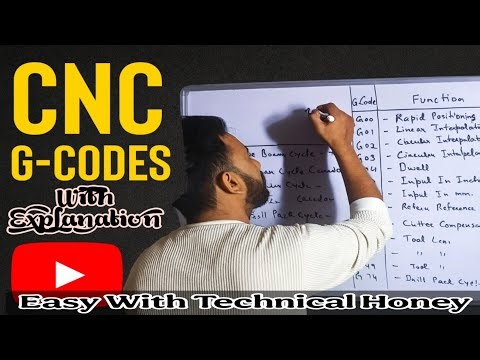 Cnc G-Codes | G-code with example | Easy way to learn Cnc G-Codes | G or M Code Programming Examples