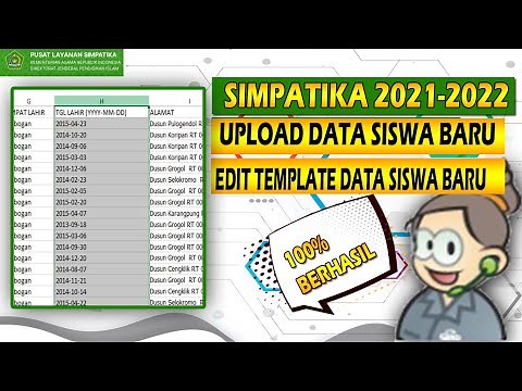 SIMPATIKA 2021-2022 | CARA EDIT TEMPLATE DATA SISWA BARU