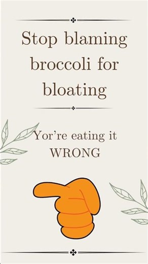 Why Broccoli causes bloating (and how to fix it instantly)