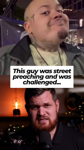 Street preacher gets confronted by 4 guys - his response will shock you haha 🔥 This bold preacher didn't back down when outnumbered 4 to 1. Street evangelism meets real-world confrontation in the most unexpected way. Who else thinks he handled this situation right? Drop your thoughts below | Justin Gilpin