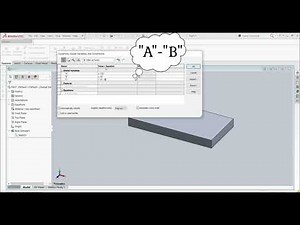 Solidworks Tutorial - Equations