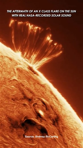 159K views · 2.9K reactions | Aftermath of an X-Class Solar Flare With Real NASA-Recorded Solar Sounds #NASA #sun #solarflare #space | Space science | Facebook