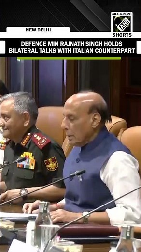Defence Min Rajnath Singh holds bilateral talks with Italian Defence Minister Guido Crosetto