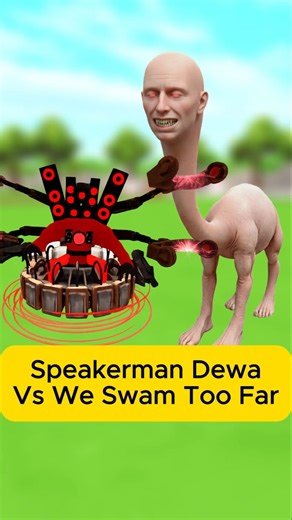 Speakerman Dewa Vs We Swam Too Far Garry's Mod #robloxindonesia #kogakocheng #games #shorts