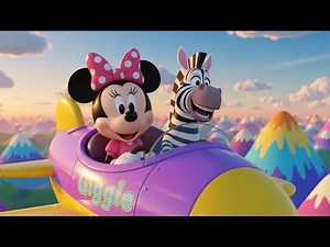 “Minnie Mouse & The Zebra’s Giggle Plane Mountain Adventure | Fun Kids Story