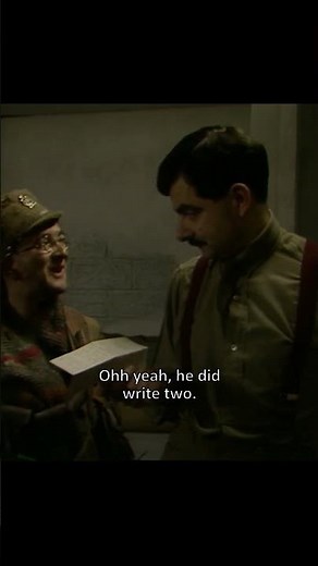 Blackadder faces his firing squad, engaging in witty banter before his execution #blackadder #shorts