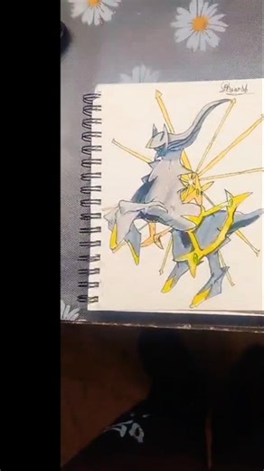 Arceus was your pick for A. Comment which Pokémon I should draw for B!