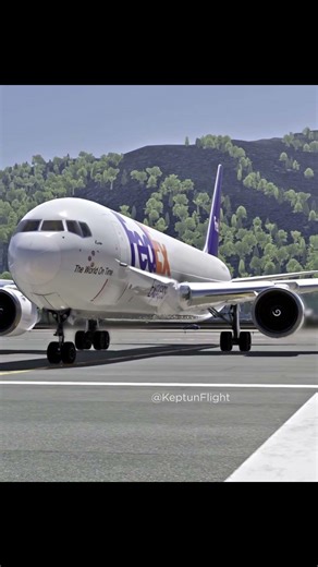 Lining Up B767-300F FedEx in HongKong | #hongkong #boeing #xplane12