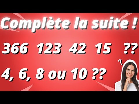 Tests de logique : suites de nombres (Sésame - Access)